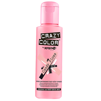 Crazy Color półtrwały krem koloryzujący do włosów Candy Floss 65 100 ml