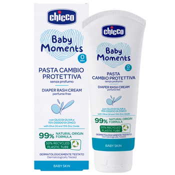 Chicco Baby Moments 0+ krem łagodzący przeciw odparzeniom 100 ml