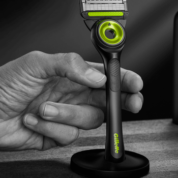 Gillette maszynka do golenia Labs + stacja + żel do golenia 198 ml + krem