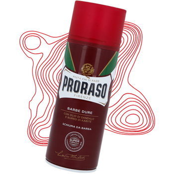 Pianka do golenia odżywcza Proraso Red Line na twardy zarost 400 ml
