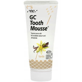 GC Tooth Mousse Płynne Szkliwo pasta do zębów bez fluoru Wanilia 35 ml
