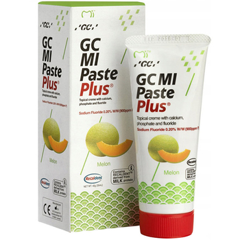 GC Mi Paste Plus Płynne Szkliwo pasta do zębów z fluorem Melon 35 ml