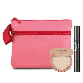 Pupa zestaw tusz Vamp! All in One 101 9 ml + highlighter Wonder Me Glow 101 7,5 g