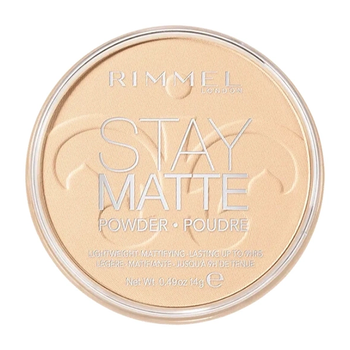 Rimmel Stay Matte Long Lasting puder prasowany 001 Transparent 14 g