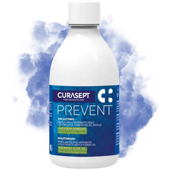 Płyn do płukania ust Curasept Prevent postbiotyki colostrum 300 ml