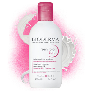 1x Mleczko do demakijażu Bioderma Sensibio Lait oczyszczające dla cery wraż