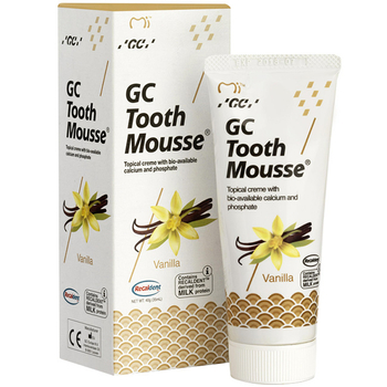 GC Tooth Mousse Płynne Szkliwo pasta do zębów bez fluoru Wanilia 35 ml