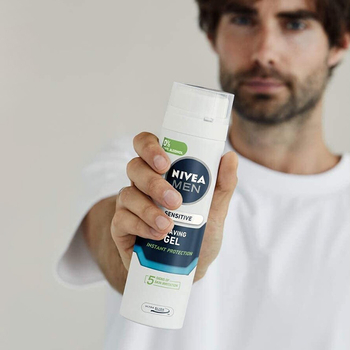 1x Żel do golenia dla mężczyzn NIVEA MEN SENSITIVE delikatny łagodzący 200m