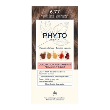 Phyto Color farba do włosów pielęgnacyjna 6.77 Jasny Brąz Cappuccino 112 ml