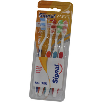 Signal Fighter szczoteczki do zębów Średnie 4 szt