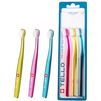 3x Szczoteczki manualne TELLO 4480 Ultra Soft