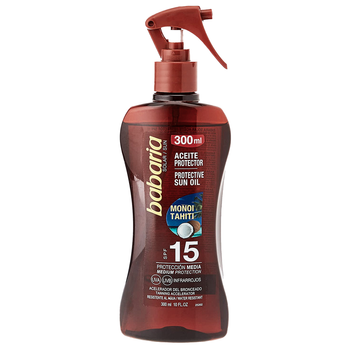 Babaria Protective Sun Oil SPF15 olejek ochronny w sprayu 300 ml