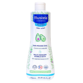 Mustela Multi-Sensory Bubble Bath płyn do mycia dzieci i niemowląt 750 ml