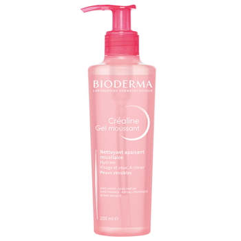 Żel pieniący się do mycia twarzy Bioderma Crealine 200 ml