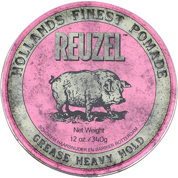 Mocna pomada woskowa Reuzel Pink Grease Heavy Hold średni połysk 340 g