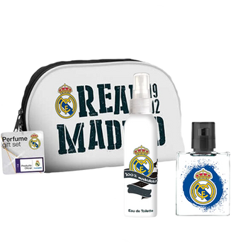Air-Val Real Madrid kosmetyczka z wodą toaletową 50 ml i mgiełką 100 ml