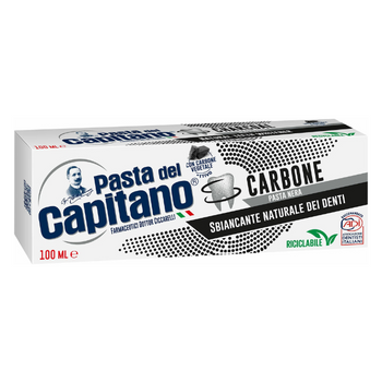Pasta do zębów wybielająca PASTA DEL CAPITANO Carbone 100 ml z węglem