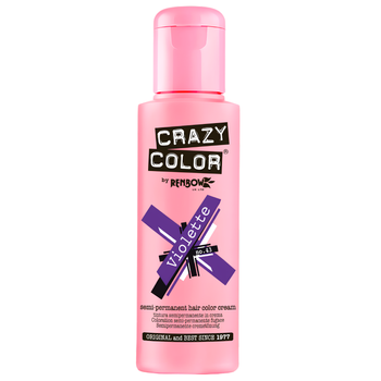 Crazy Color półtrwały krem koloryzujący do włosów Violette 43 100 ml