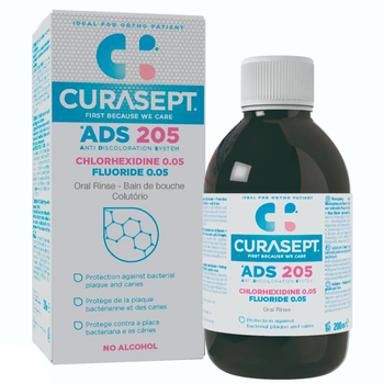 Curasept ADS 205 Chlorhexidine 0.05% płyn do płukania jamy ustnej 200 ml