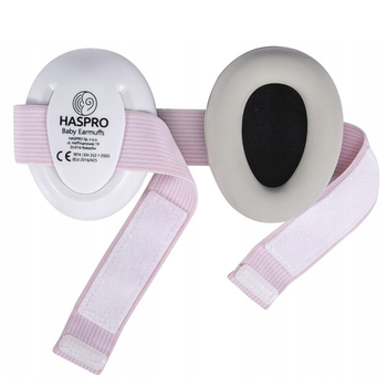 Nauszniki ochronne dla dzieci Haspro Baby Earmuffs różowe