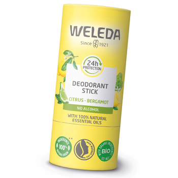 Dezodorant w sztyfcie dla skóry wrażliwej Weleda Cytryna i Bergamotka 50 g