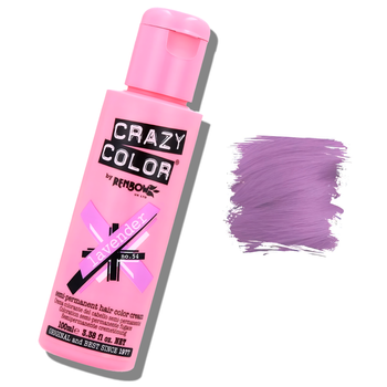 Crazy Color półtrwały krem koloryzujący do włosów Lavender 54 100 ml