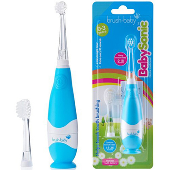 Brush-Baby BabySonic Soniczna szczoteczka dla dzieci 0-3 lat niebieska