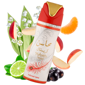 Dezodorant w sprayu dla kobiet Lattafa Mahasin Crystal 200 ml