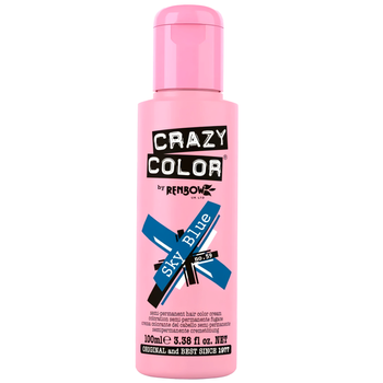 Crazy Color półtrwały krem koloryzujący do włosów Sky Blue 59 100 ml