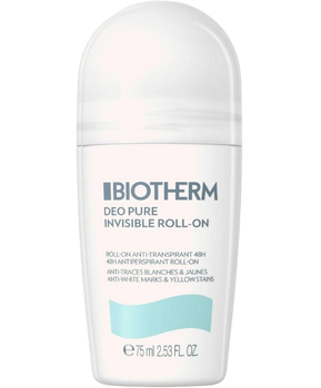 Antyperspirant w kulce roll-on dla kobiet Biotherm Deo Pure Invisible 75 ml