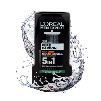 Żel pod prysznic L'Oréal Men Expert Pure Carbon 5in1 250 ml