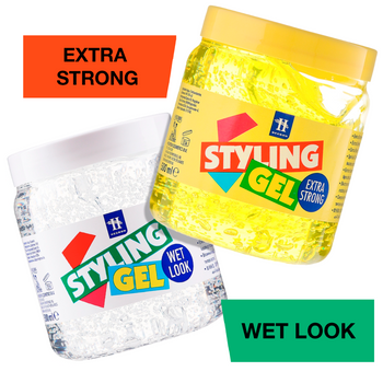 Hegron żele do modelowania Wet Look + Extra Strong 2x500 ml