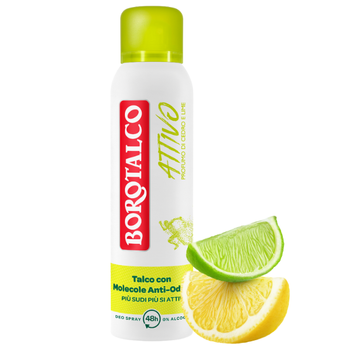 Borotalco antyperspirant w sprayu o zapachu cedru i limonki 150 ml