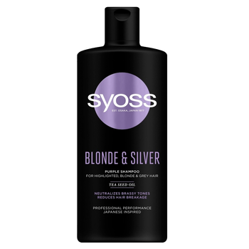 Szampon do włosów neutralizujący Syoss Blonde&Silver Purple Shampoo 440 ml