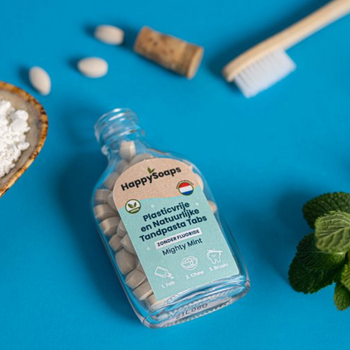 HappySoaps Bio-pasta do zębów w tabletkach bez fluoru 62 szt