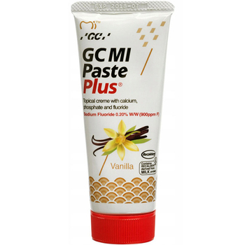 GC Mi Paste Plus Płynne Szkliwo pasta do zębów z fluorem Wanilia 35 ml