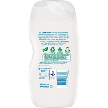 Sanex Zero Kids żel pod prysznic wegański dla dzieci 500 ml