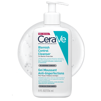 Żel myjący CeraVe Blemish Control przeciw niedoskonałościom 236 ml