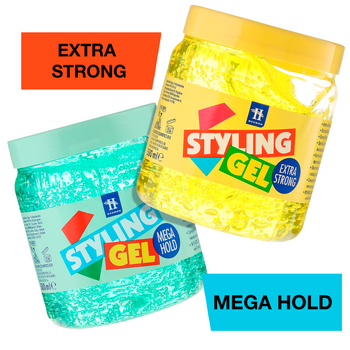 Hegron Styling Gel żele do modelowania Mega Hold + Extra Strong 2x500 ml