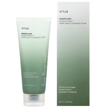 Anua Heartleaf Quercetinol Pore pianka do mycia twarzy 150 ml