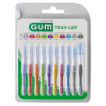 GUM Trav-Ler szczoteczki międzyzębowe 0.6 mm - 2.6 mm 10 szt