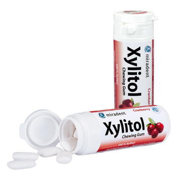 Miradent Xylitol guma do żucia Cranberry 30 szt