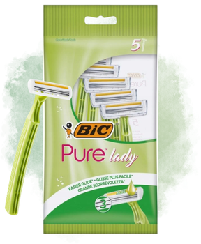 Bic Pure Lady 3 Aloes maszynka do golenia jednorazowa dla kobiet 5 szt