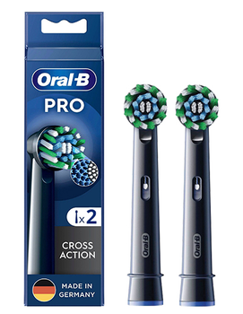 Oral-B Braun Pro Cross Action Black oryginalne końcówki 2 szt