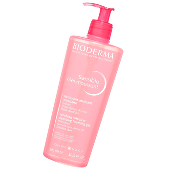 Żel oczyszczający BIODERMA Sensibio do mycia skóry wrażliwej twarzy 500 ml