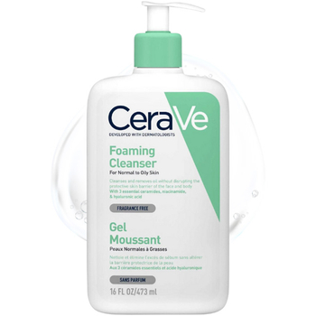 CeraVe żel oczyszczający do mycia twarzy i ciała pieniący się 473 ml