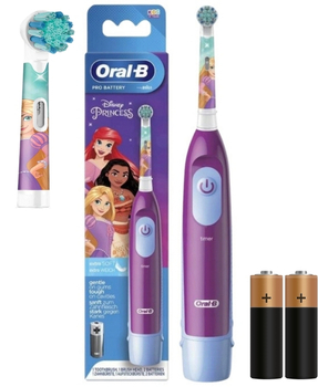 Oral-B Kids DB5 szczoteczka elektryczna dla dzieci 3+ na baterie Księżniczki