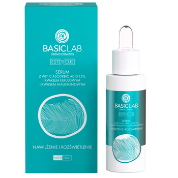 Basiclab Nawilżenie i Rozświetlenie serum z witaminą C 15% 30 ml