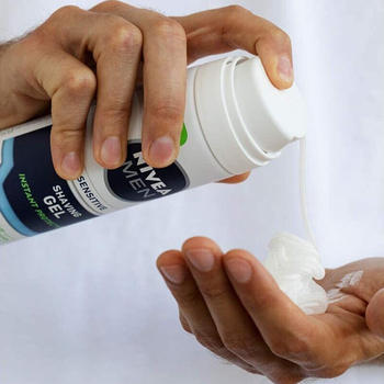 1x Żel do golenia dla mężczyzn NIVEA MEN SENSITIVE delikatny łagodzący 200m