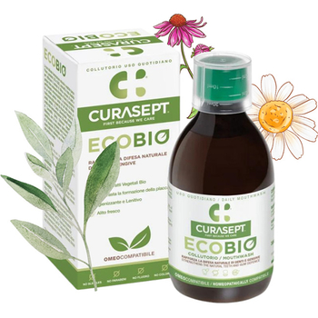 Curasept EcoBio płyn do płukania bez fluoru i mentolu 300 ml